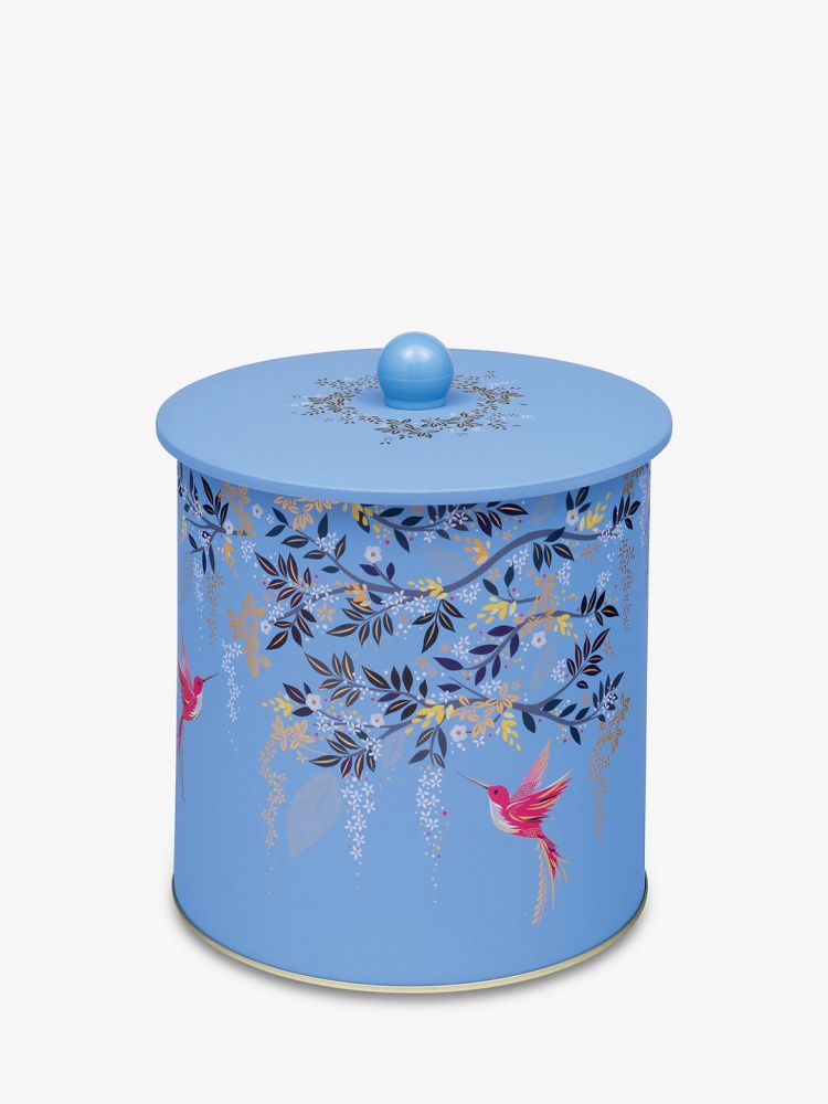 Hummingbird Print Chelsea Collection Biscuit Barrel Tin By Sara Miller